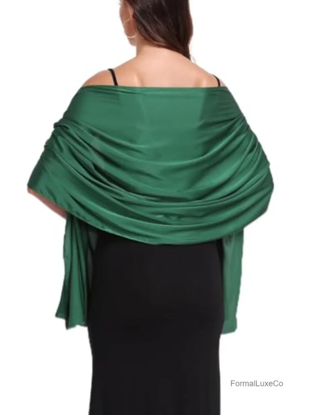 Satin Shawl Wrap for Evening Dresses Wedding Formal Cover Up